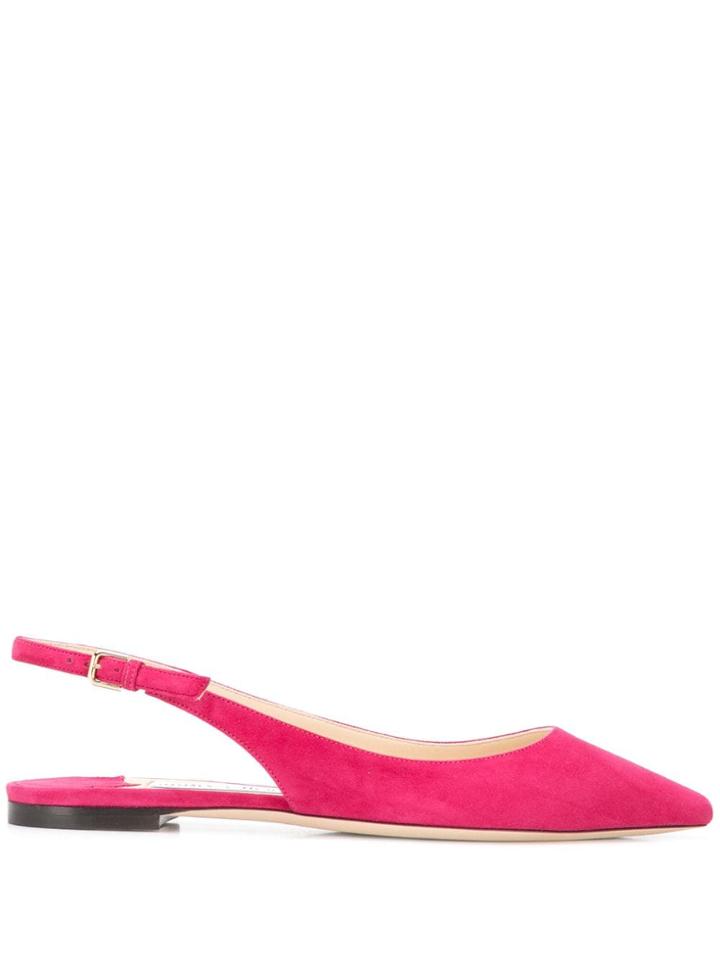 Jimmy Choo Erin Flat Slingback Pumps - Pink