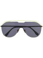 Fendi Eyewear Aviator Frame Sunglasses - Grey