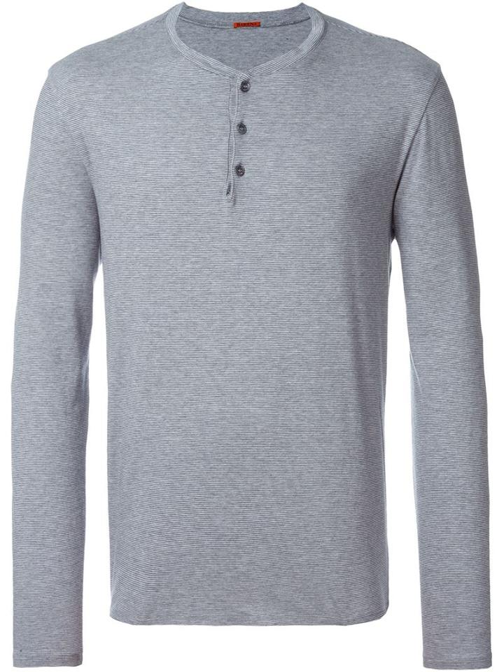 Barena Striped Long Sleeve Henley T-shirt
