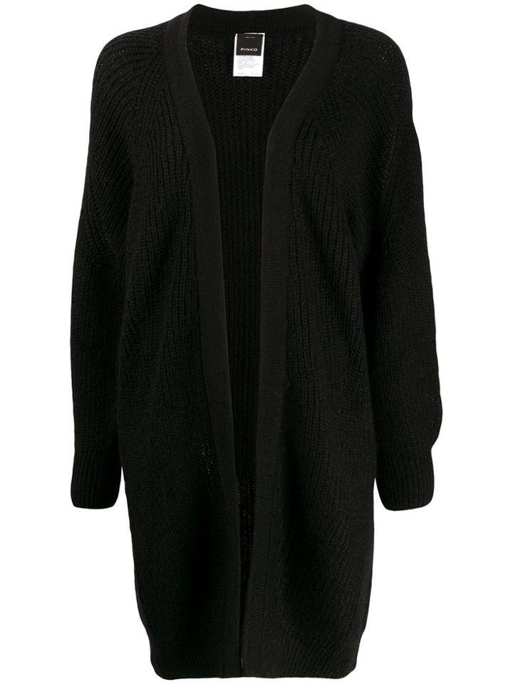Pinko Long-line Cardigan - Black