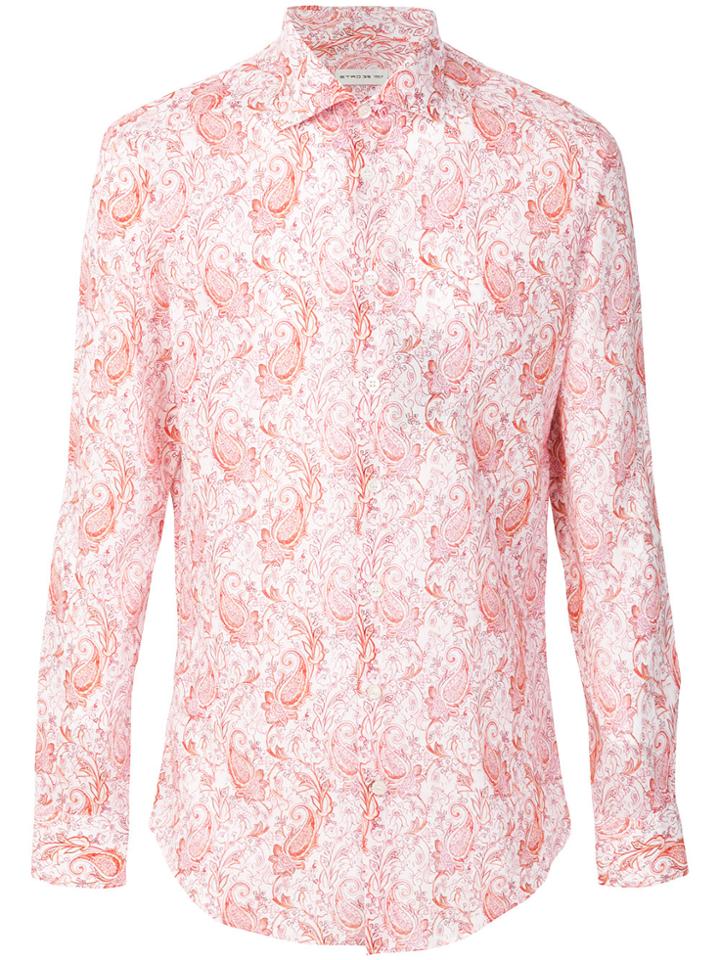 Etro Paisley Print Shirt - Yellow & Orange