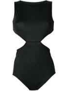 Rick Owens Cut-out Swimsuit, Women's, Size: 46, Black, Polyamide/spandex/elastane