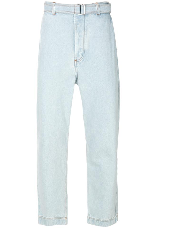 Ami Alexandre Mattiussi Belted Jeans - Blue