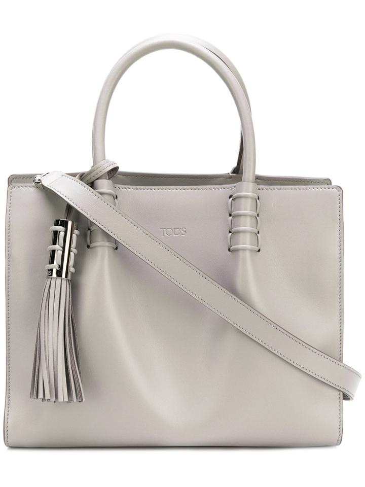 Tod's Small Lady Moc Tote - Grey