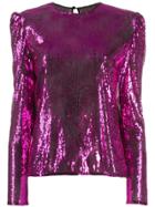 Philosophy Di Lorenzo Serafini Sequinned Round Neck Top - Pink