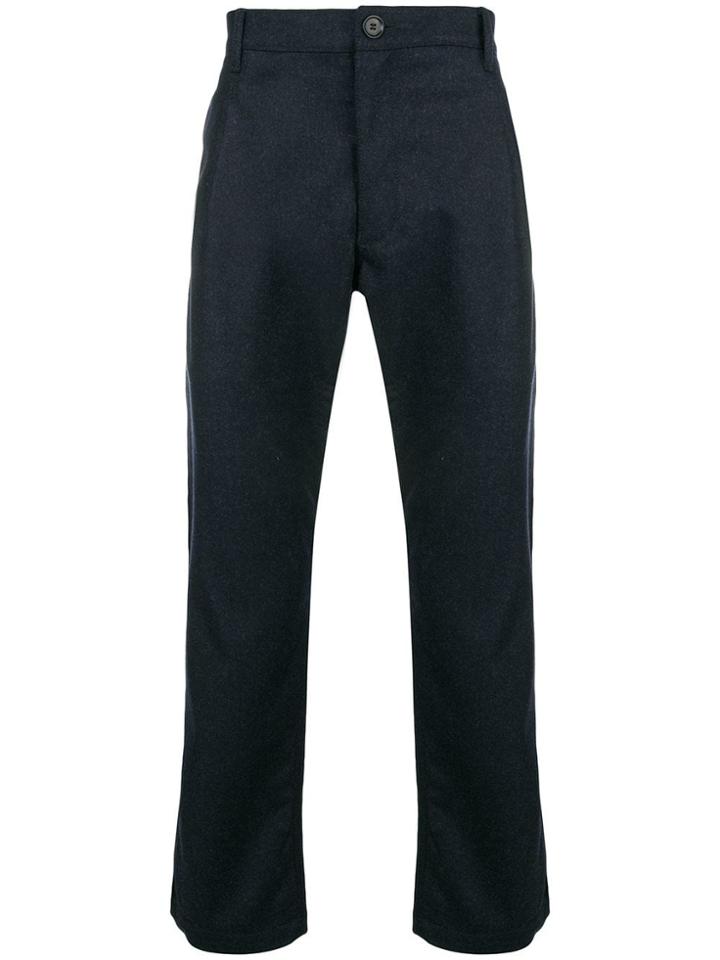 Comme Des Garçons Shirt Boys Straight-leg Tailored Trousers - Blue