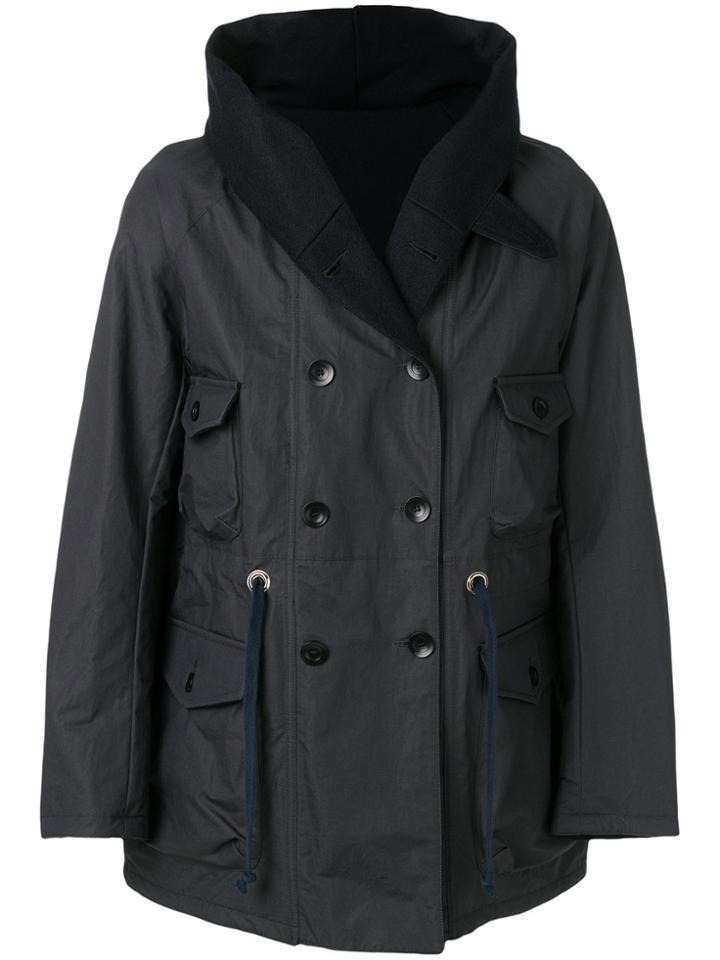 East Harbour Surplus Coat With Shawl Collar - Blue