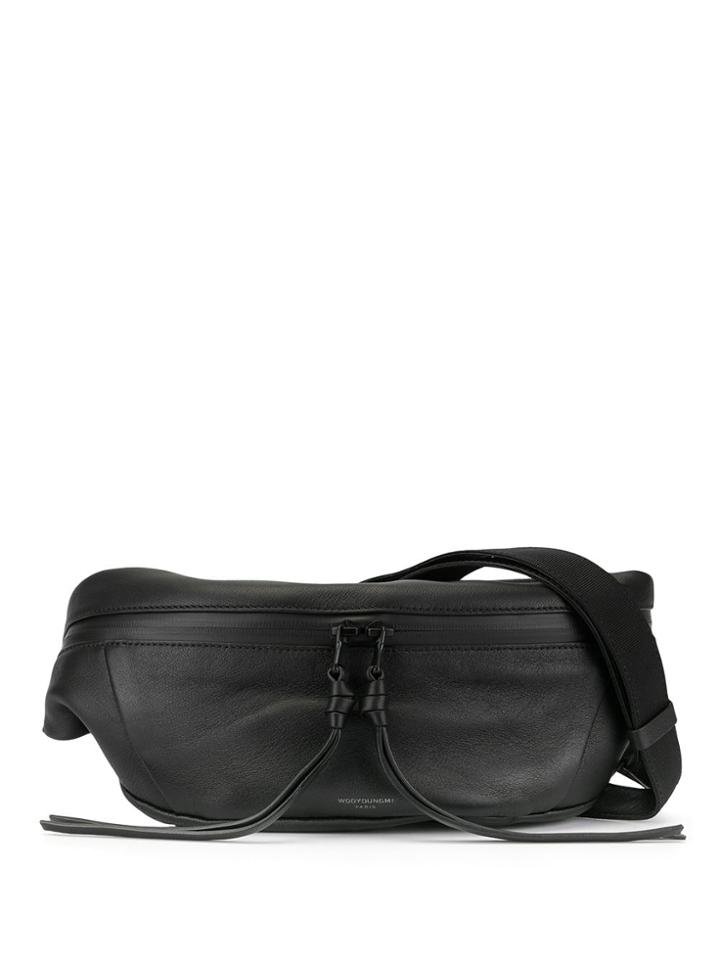 Wooyoungmi Zipped Logo Belt Bag - Black