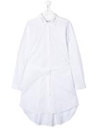 Dondup Kids Poplin Shirt Dress - White
