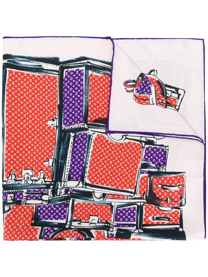 Louis Vuitton Vintage Bag Print Scarf - Multicolour