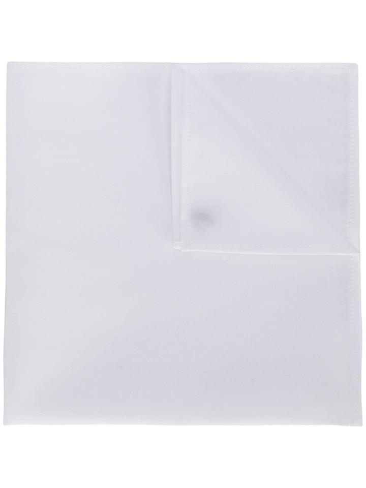 Alessandro Gherardi Pocket Square - White