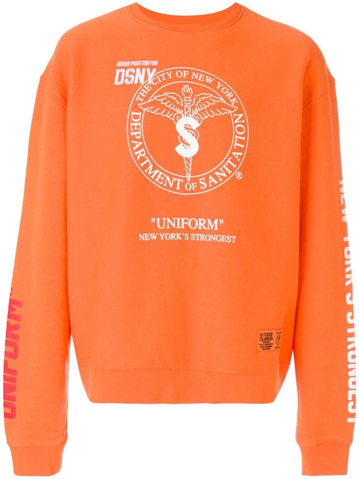 Heron Preston Logo Print Sweatshirt - Yellow
