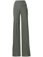 Rick Owens Ribbed Waist Trousers - Green