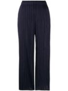 Pleats Please By Issey Miyake High-waisted Pleated Trousers - Blue