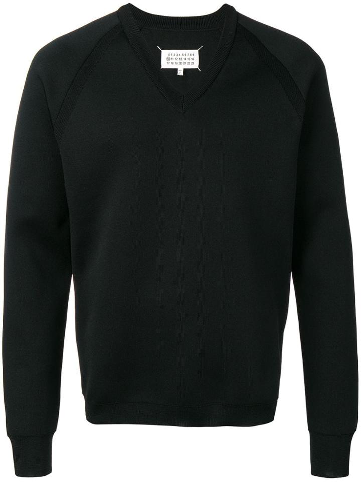 Maison Margiela V-neck Sweatshirt - Black
