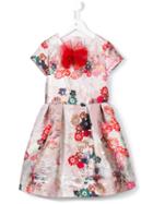 Simonetta Floral Jacquard Dress, Girl's, Size: 10 Yrs