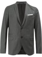 Neil Barrett Pattern Detailed Blazer - Grey
