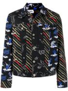 Loewe Printed Denim Jacket - Black