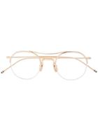 Thom Browne Eyewear Classic Round Glasses - Metallic