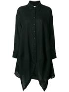 Uma Wang Double Breasted Long Shirt - Black
