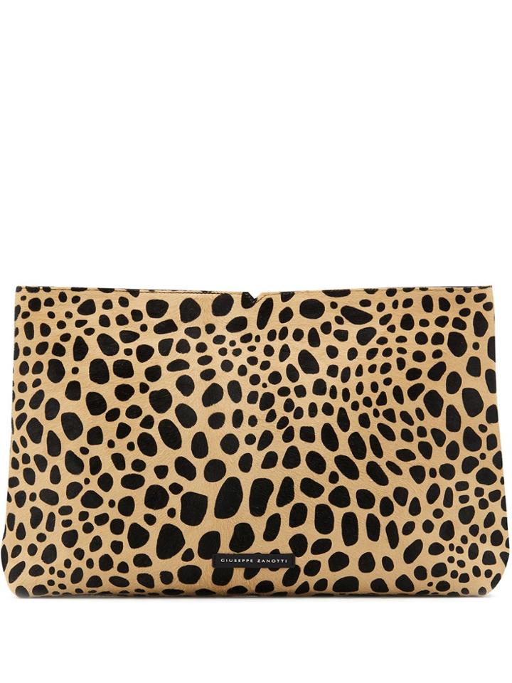 Giuseppe Zanotti V Kym Clutch Bag - Neutrals