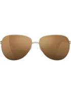 Coach Embellished Aviator Sunglasses - Gold