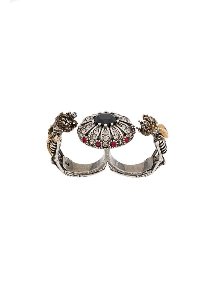Alexander Mcqueen Knuckle Duster Ring - Silver