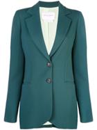 Carolina Herrera Longline Suit Jacket - Green