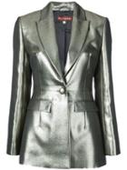 Alexa Chung Metallic Blazer - Gold