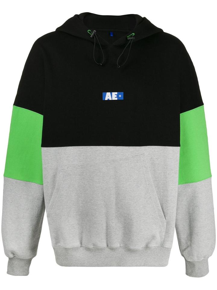 Ader Error Colour Block Hoodie - Black