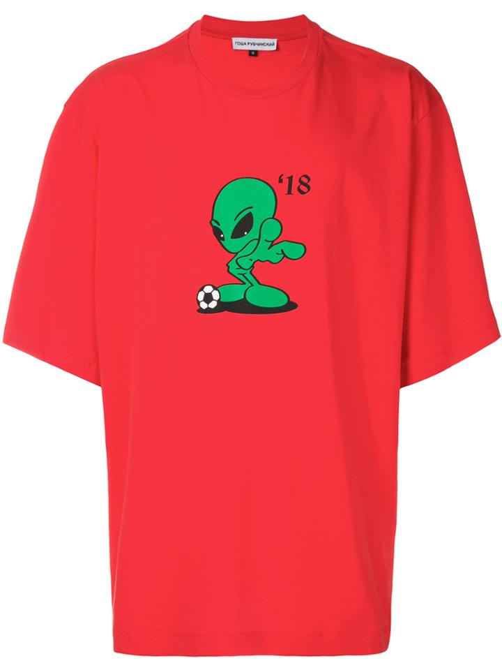 Gosha Rubchinskiy Alien Print T-shirt - Red
