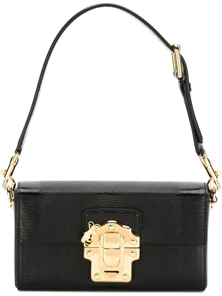 Dolce & Gabbana Lucia Shoulder Bag, Women's, Black, Calf Leather