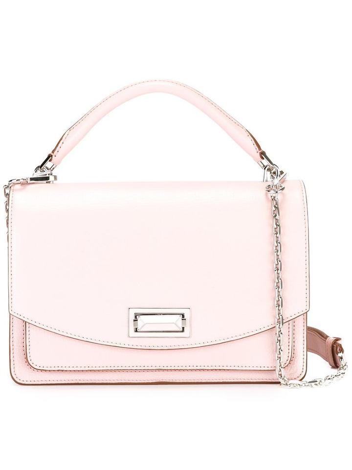 Max Mara Chain Trim Cross Body Bag, Women's, Pink/purple, Leather