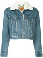 Levi's Cropped Sherpa Jacket - Blue