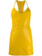 Manokhi Leather Mini Dress - Yellow