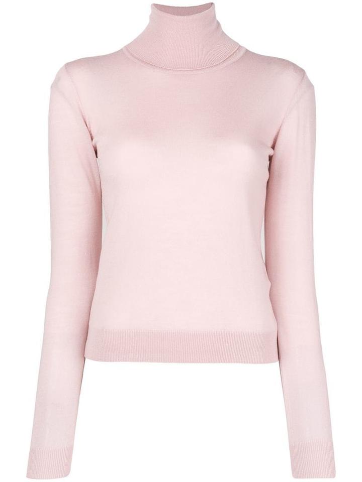 Emilio Pucci Roll Neck Long Sleeved Knit Top - Pink