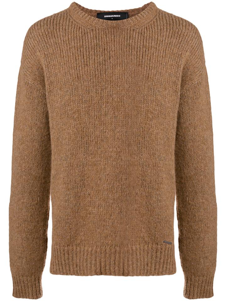 Dsquared2 Knitted Jumper - Brown