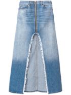 Marcelo Burlon County Of Milan Denim Long Skirt - Blue