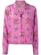 Natasha Zinko Floral Print Pyjama Top - Pink & Purple