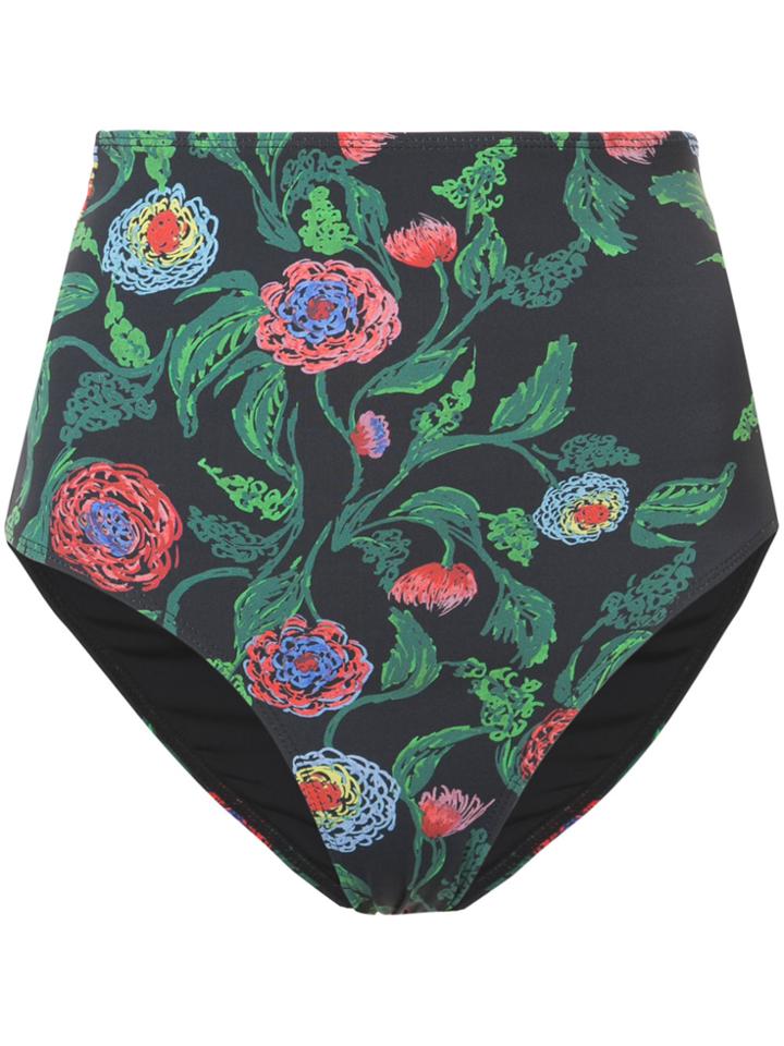 Patbo Floral Two Piece Bikini - Black