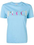 Emilio Pucci Logo Print T-shirt - Blue