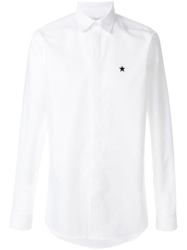 Givenchy Star Embroidered Shirt - White