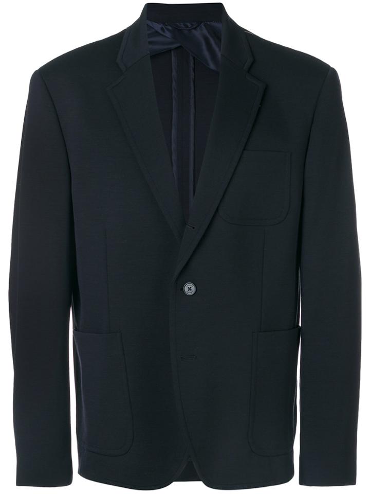 Versace Open Pocket Blazer - Blue