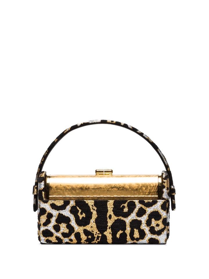 Bienen Davis Régine Lamé Leopard-print Tote - Multicolour