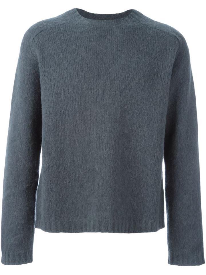 Marni Crew Neck Jumper, Men's, Size: 50, Grey, Polyamide/alpaca/virgin Wool