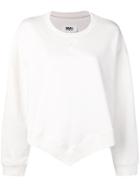 Mm6 Maison Margiela V Hem Sweatshirt - White