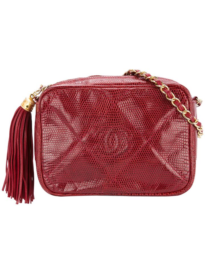 Chanel Vintage Tassel Detail Handbag - Red