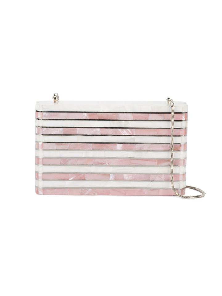 Nathalie Trad - Monroe Clutch - Women - Mother Of Pearl/metal - One Size, White, Mother Of Pearl/metal