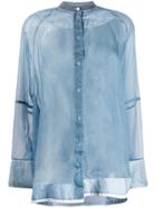 Jil Sander Sheer Shirt - Blue