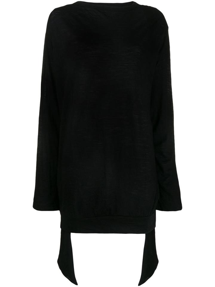Y's Fine Knit Top - Black